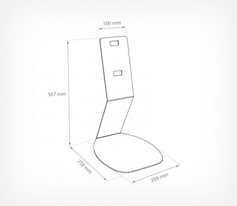 04_Настольная подставка под гравитационный контейнер DIAMOND STAND SOLO