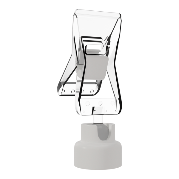 sk_Ценникодержатель на магнитном основании с прищепкой MAG-FXS, ножка   0 мм, Прозрачный