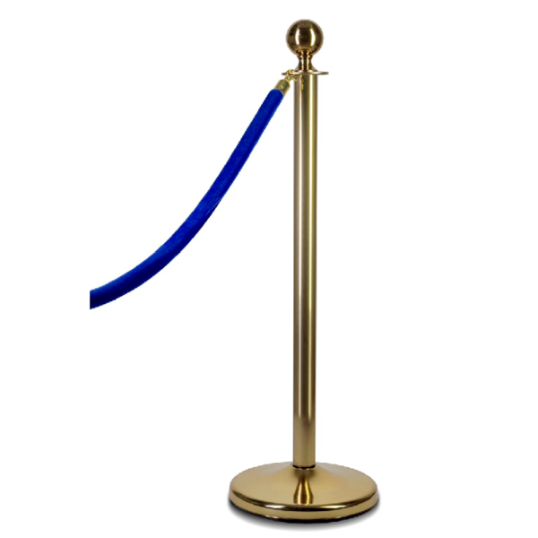 sk_Стойка с шаром на основании,нержавеющая сталь золотого цвета, высота 1040мм, диаметр основания 320мм