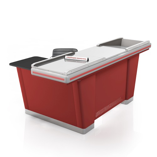 1_Кассовый бокс Stream-L-200 v2.0 (шлиф. нерж., без вырезов, узкий накоп) RAL9022, Серый, Правый 1_Кассовый бокс Stream-L-200 v2.0 (шлиф. нерж., без вырезов, узкий накоп) RAL9022, Серый, Правый