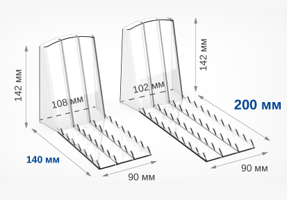 задние опоры на стеллаж задние опоры на стеллаж