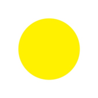01_Наклейка Желтый круг для слабовидящих двусторонняя d 150мм