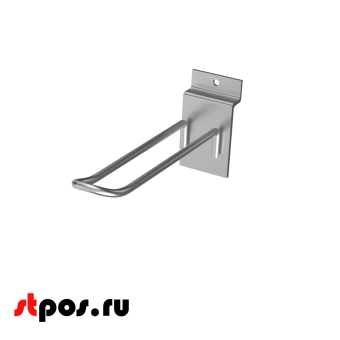 00_Крючок для экономпанели двойной 100мм, d4, цинк-хром