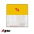 Шелфстоппер STPOS simple из ПЭТ 0,3мм в ценникодержатель, 70х75 мм "%", желтый тон