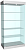 Витрина стеклянная ВСПФ-4П (900х450х2100 мм), Серый