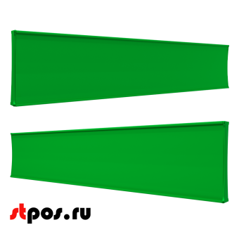 06_Прайсборд пластиковый для размещения ценников и постеров А4, А5 PRICEBOARD A5, 1200мм, Зеленый