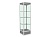 Витрина алюминиевая с тумбой  ВАТФК-3П (500х500х1800 мм), 3 полки, Серый
