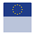 Шелфстоппер stpos ФЛАГИ (Европейский Союз) из ПЭТ 0,3мм в ценникодержатель, 70х75 мм, голубой