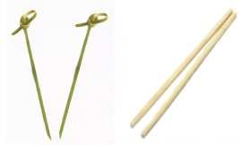 Палочки, шпажки и шампуры из натурального материала