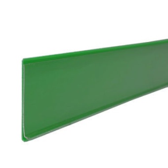 01_Ценникодержатель полочный самоклеящийся DBR39, длина 1250мм Зеленый цвет
