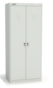 sk_Шкаф для одежды двухсекционный ШРК-22-800, замок пов.секр., 1850x800x500мм, RAL7035, Серый