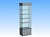 Витрина стеклянная с тумбой ВСТФ-4П (500х500х2200 мм), 4 полки, Серый