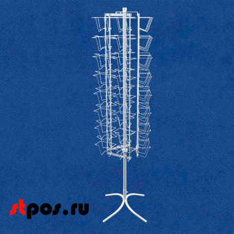 01_Стойка вращающаяся трехгранная 48 карманов для CD DVD