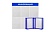 Стенд Информация 5 плоских карманов А4+перекидная система 5 рамок с карманами А4, 750х750мм, Синий