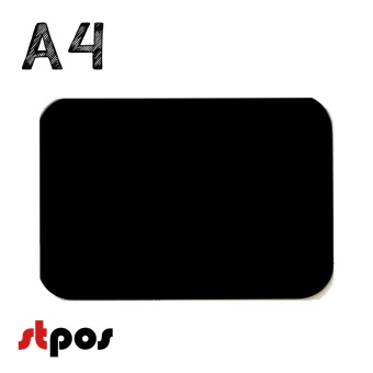 00_Меловой ценник-фигура ТАБЛИЧКА для нанесения меловым маркером, 300х210мм (А4), черная