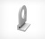 01_Петля для подвешивания пластикового профиля CLICKER HOOK, Белый