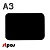 Меловой ценник-фигура "ТАБЛИЧКА"для нанесения меловым маркером,420х300мм (А3),толщина ПВХ 3мм,черная