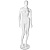 Манекен женский стеклопластик стоящий GLANCE 14, рост 179см (87-62-89) , без парика, белый глянец