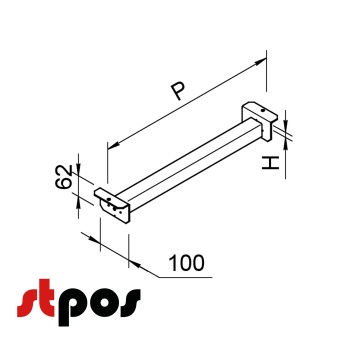 ригель 4040 под настил