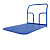 Тележка платформенная. ТП 1 500х800 (без колес), Шагрень, RAL5002 Синий