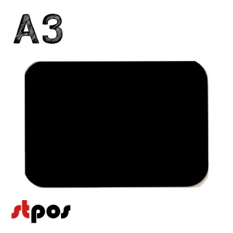 00_Меловой ценник-фигура ТАБЛИЧКА для нанесения меловым маркером, 420х300мм (А3), черная