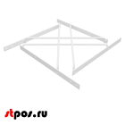 Квадрат 370 со смещением для крепления дисплеев разных форматов, RAL9016, Белый