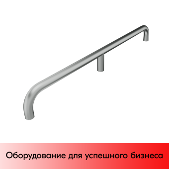 01_Отбойник прямой 1500мм, УСИЛЕННЫЙ, хром (три точки крепления)