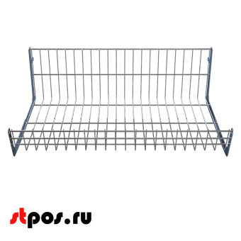 02_Основание корзины сетчатой навесной 400х665х200 мм (унив. для 25 50 серии), Хром