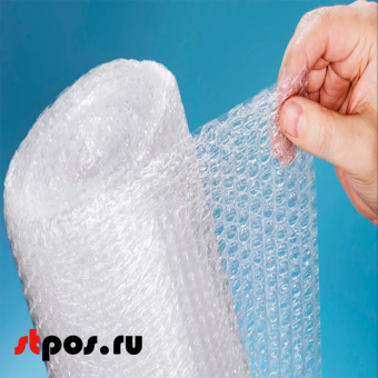 04_Воздушно-пузырьковая упаковочная пленка 1,5х100м двуслойная СПЦ-2, прозрачная