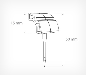 03_Иголочка белая MINISTICK white, Белый