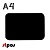 Меловой ценник-фигура "ТАБЛИЧКА"для нанесения меловым маркером,300х210мм (А4),толщина ПВХ 3мм,черная
