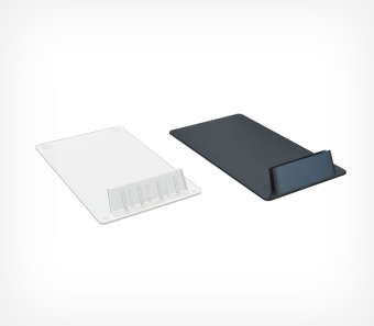 02_Держатель ценника пластиковый под углом 75° CARDFIX-75, черный