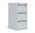 Картотечный металлический шкаф 1025x465x630мм для хранения документов КР-3, RAL7035, Серый