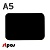 Меловой ценник-фигура "ТАБЛИЧКА"для нанесения меловым маркером,207х146мм (А5),толщина ПВХ 3мм,черная
