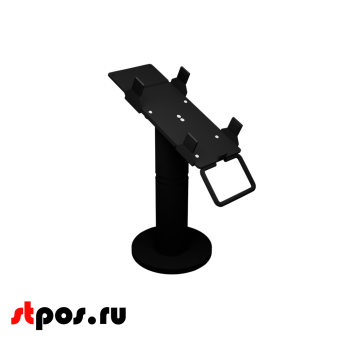 00_Кронштейн-подставка для пин-пада (банковского терминала) универсальная телескопического, 200-300 мм,Муар,RAL9005 Чёрный