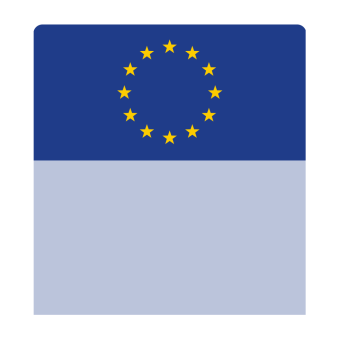 sk_Шелфстоппер stpos ФЛАГИ (Европейский Союз) из ПЭТ 0,3мм в ценникодержатель, 70х75 мм, голубой