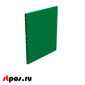 00_Защитный экран для кассового бокса МИНИМАРКЕТ PLUS (2 панели), RAL6029, Зеленый