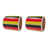 НАБОР Рулон этикетки самоклеящиеся, Флаг Германии, 20х30мм, (250 шт) - 2 рулона