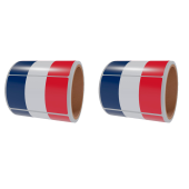 НАБОР Рулон этикетки самоклеящиеся, Флаг Франции, 20х30мм (250 шт) - 2 рулона