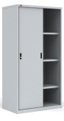 Шкаф-купе архивный металлический для документов ШАМ-11.К, 1860x960x450мм, RAL7035, Серый