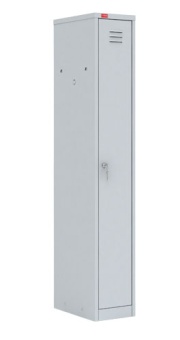01_Шкаф для одежды односекционный ШРМ - 11, высота 1860 мм, ширина 300 мм, глубина 500 мм, цвет серый