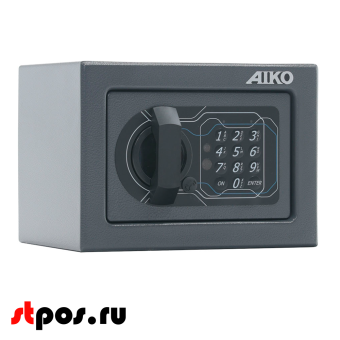 00_Сейф мебельный AIKO T-140 EL 140x195x140мм, кодовый электронный замок, RAL 7024, Графит