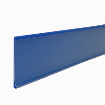 01_Ценникодержатель полочный самоклеящийся DBR39, длина 1330мм Синий цвет