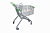 Тележка покупательская для траволатора 125л,цинк+лак, с детским сидением (европейского типа), Серый